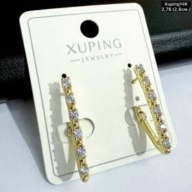 Сережки Xuping14К 10920 (2.6см)